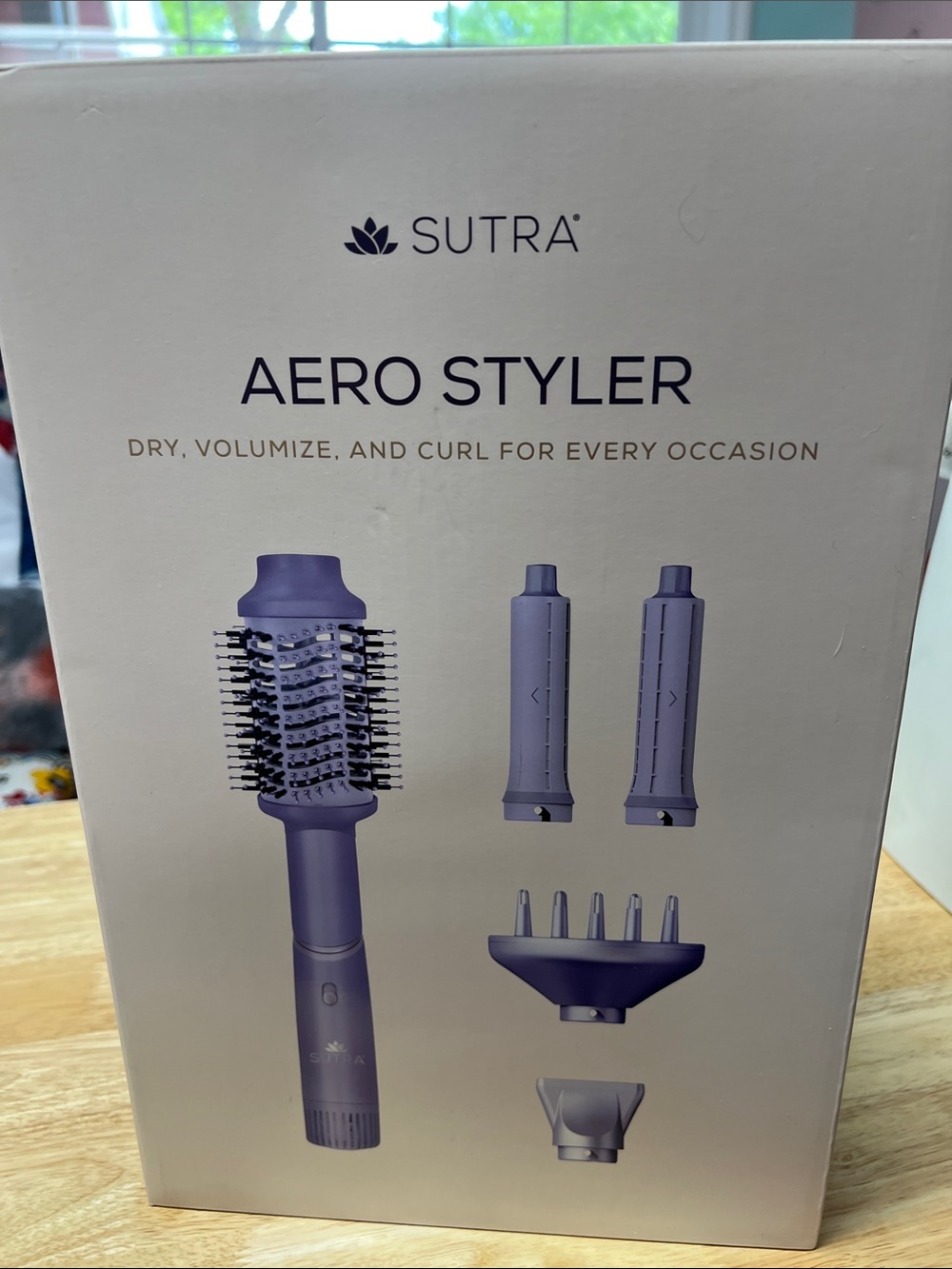 SUTRA Aero Styler Multi-Use Hair Brush in Purple